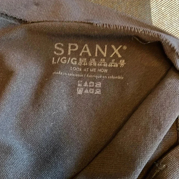 SPANX Women's Look at Me Now High Waisted Seamless Leggings Ankle Black Size L - Picture 4 of 5